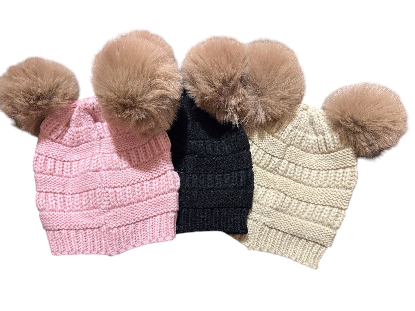 Baby Double PomPom Beanie