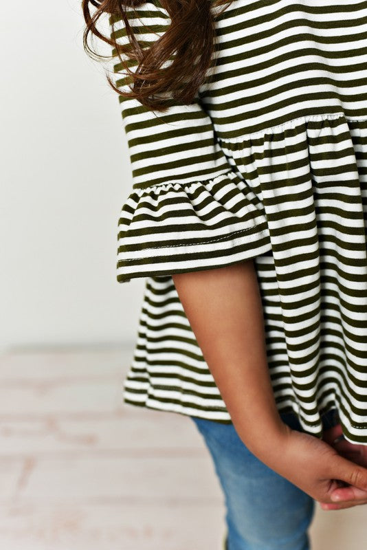 Green Striped Tunic