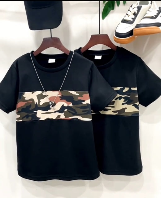 Camo Color Block Tee