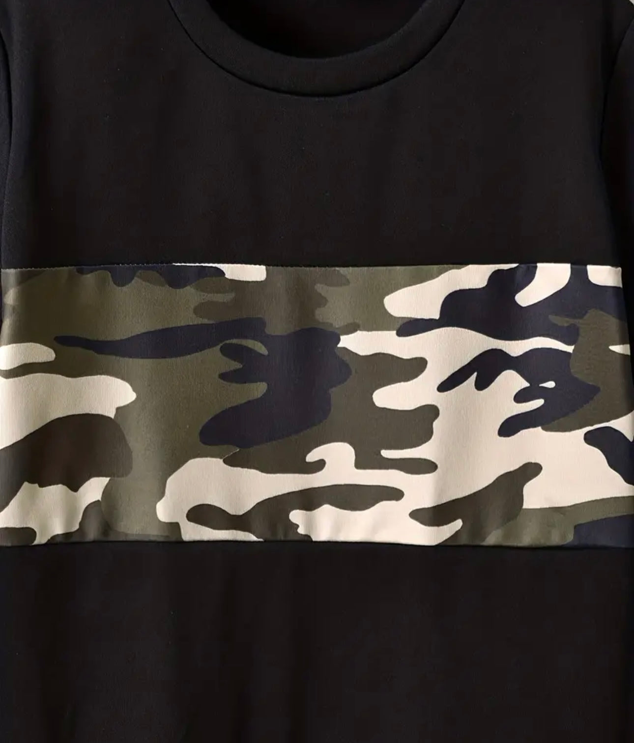 Camo Color Block Tee