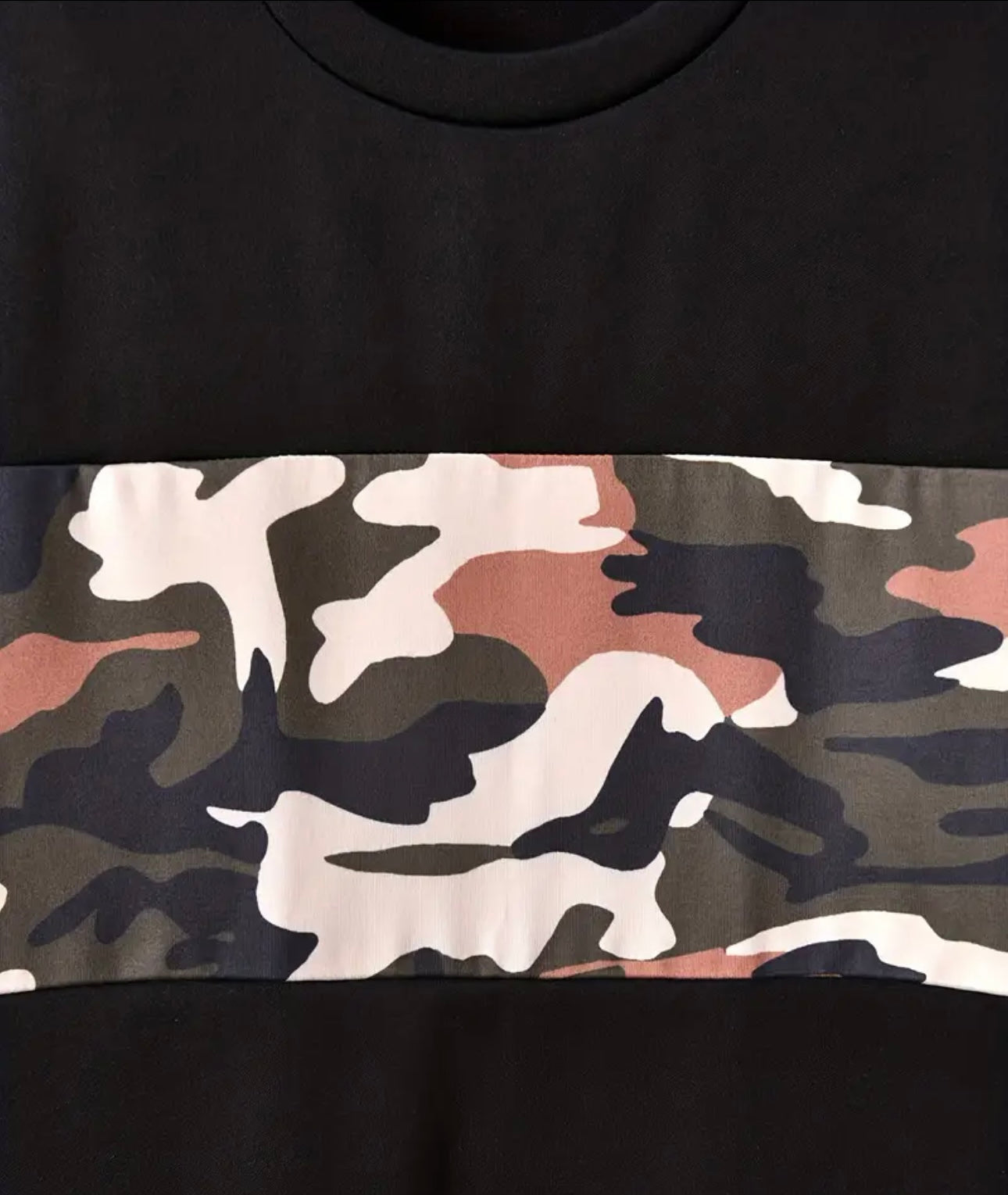 Camo Color Block Tee