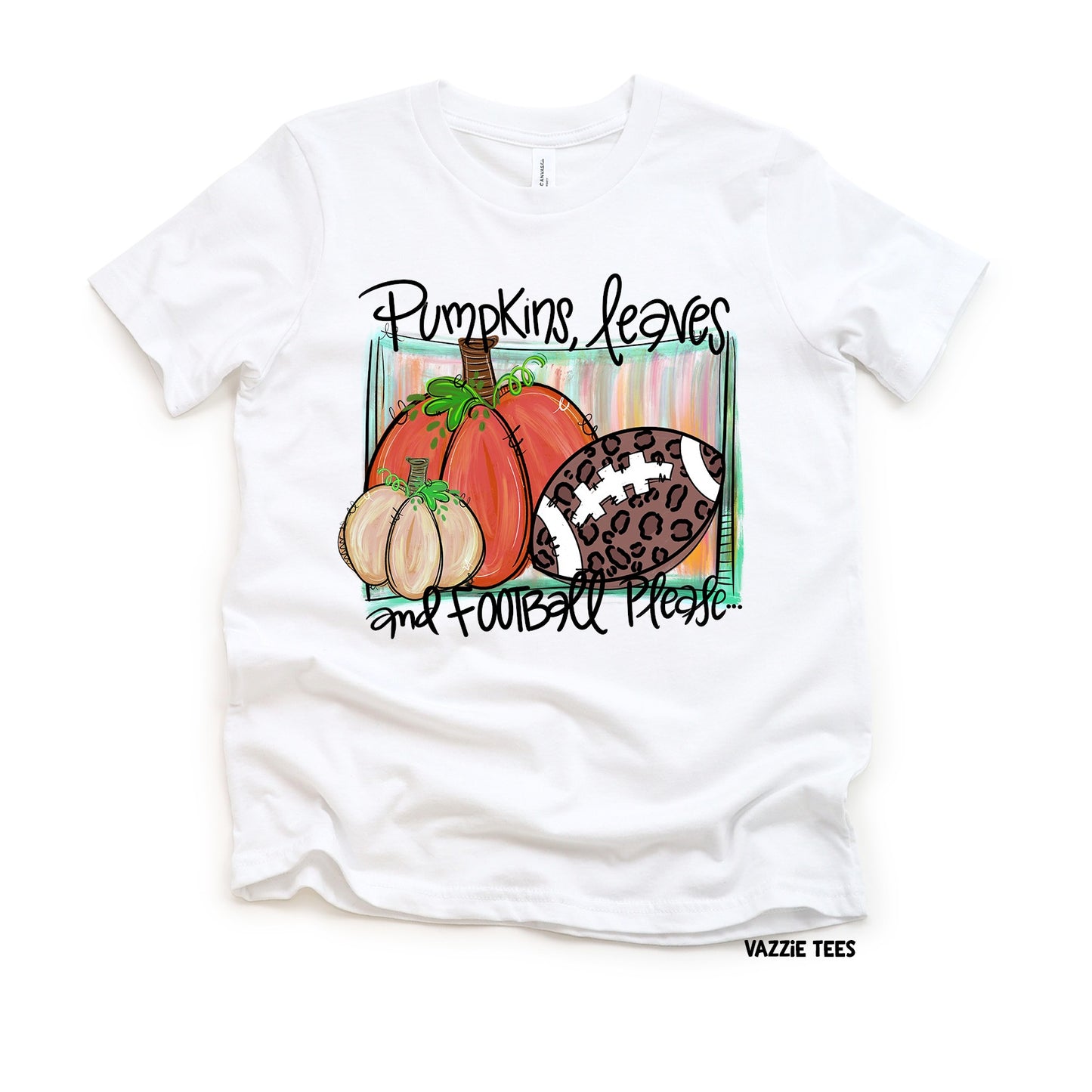 Pumpkins, leaves & Football T-Shirt