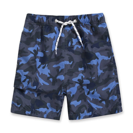 Blue Camo Swim Trunks