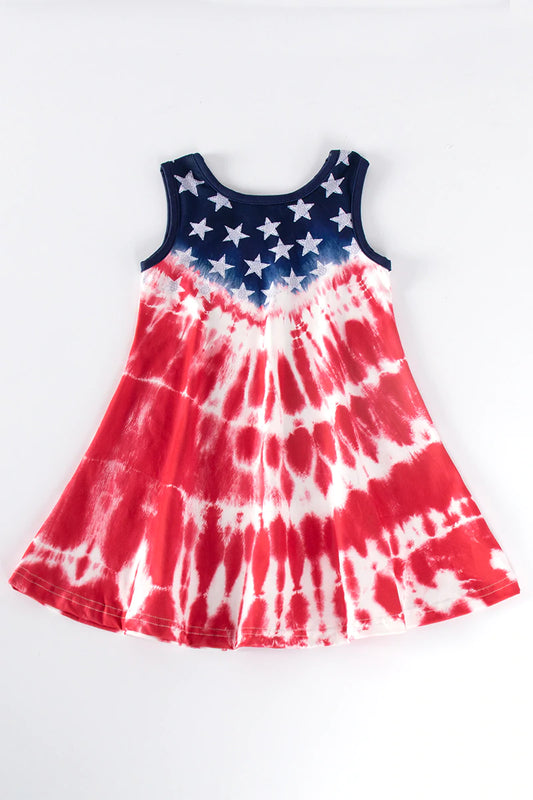 Patriotic Tie Dye Dress