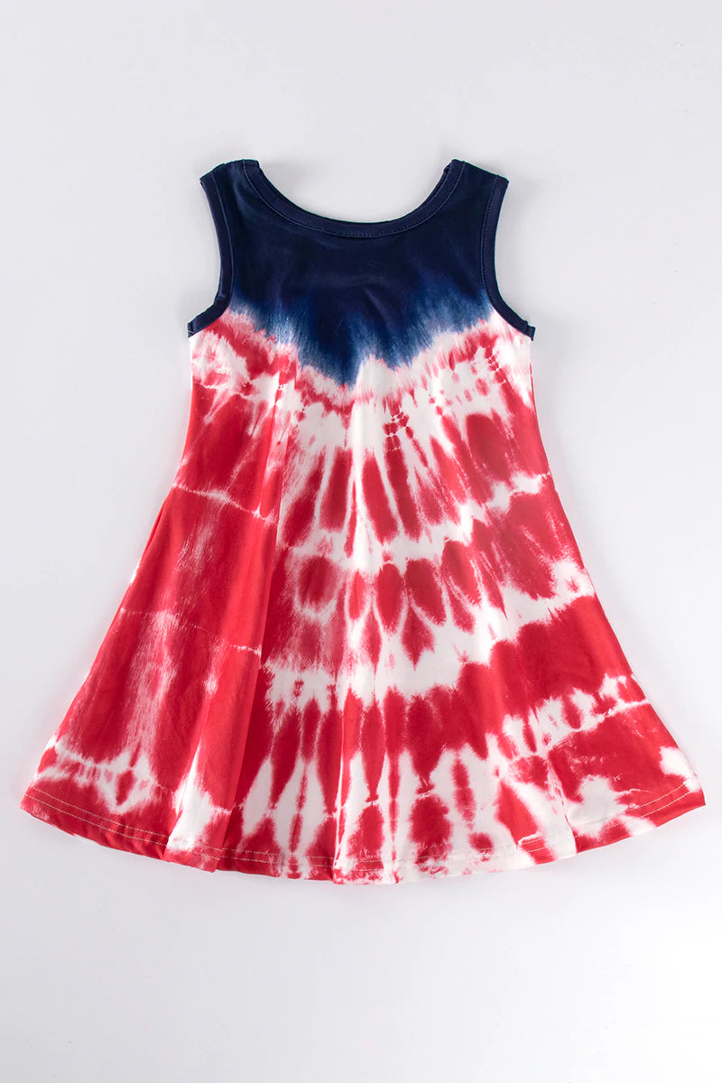 Patriotic Tie Dye Dress